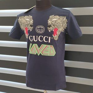 Gucci men 100% cotton showy t-shirt